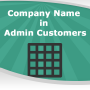 Company Name in Admin Customers